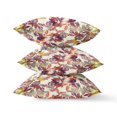 thumbnail image 3 of Aquarelle Ampoule Lilas Intérieur/extérieur Tissu Oreiller avec Zip -Vert Rouge 16", 3 of 7