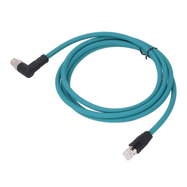 CAT6A Ethernet Cable, M12 To RJ45 Male Cable 2 Meter 26 AWG Wire Gauge for Automatic Control