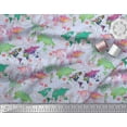 thumbnail image 2 of Soimoi Blue Cotton Duck Fabric Stamp & World Map Print Fabric by Yard 42 Inch Wide, 2 of 3