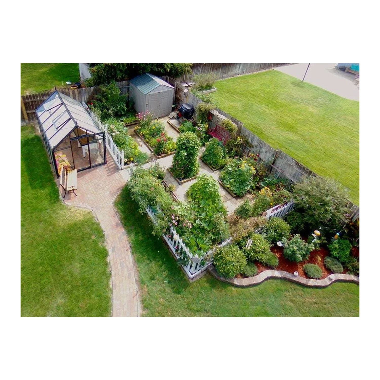 Outsunny 4-ft L x 6.25-ft W x 6.4-ft H Silver Greenhouse in