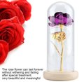 thumbnail image 1 of Garosa Preserved Rose Flower LED Light with Glass Cover & Wooden Base Valentines'Day Wedding Gift    ,Preserved Rose Flower, Rose Flower with Glass Cover, 1 of 6