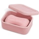 thumbnail image 1 of Jabonera de viaje de silicona antifugas con bandeja de drenaje - Jabonera para viajes, gimnasio y camping - Jabonera portátil y práctica para equipaje de mano (rosa claro), 1 of 5