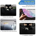 thumbnail image 2 of GZHJMY Watercolor Paint Car Windshield Sun Shade Foldable Sun Shield Shade for Blocks UV Rays Protector-Keeps Your Vehicle Cool for Most Sedans SUV Truck,55"x27.6", 2 of 7