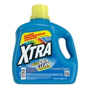 Xtra Plus OxiClean Liquid Laundry Detergent, Crystal Clean, 175oz