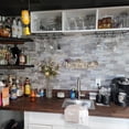 thumbnail image 4 of OYASIMI 1-sheet Light Rustic Wood Peel and Stick Backsplash, 12'' PVC Wood Look Subway Tile, Waterproof Peel and Stick Wall Tiles for Kitchen and Bathrrom, 4 of 8