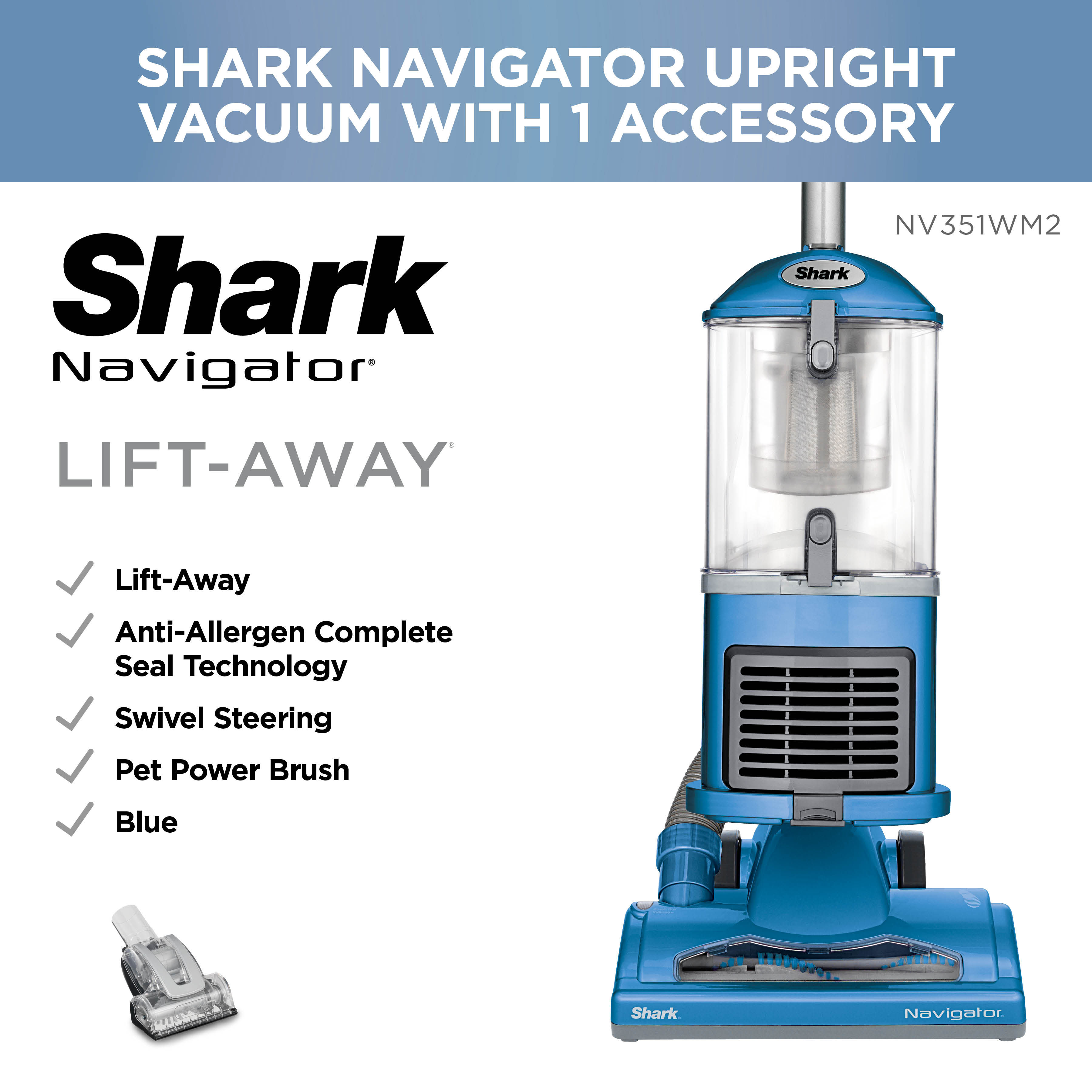 Shark Navigator Lift-Away Upright Vacuum Healthy Home Edition, NV351WM2 - image 6 of 6