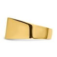 thumbnail image 3 of Real 14kt Yellow Gold 11.0x18.0mm Open Back Men's Signet Ring Size: 10; for Adults and Teens; for Women and Men, 3 of 5