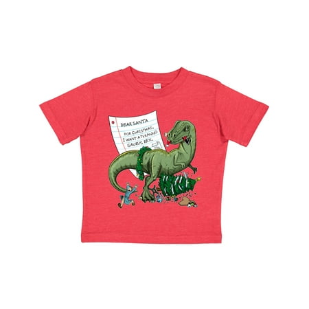 

Inktastic A Dinosaur for Christmas Gift Toddler Boy or Toddler Girl T-Shirt