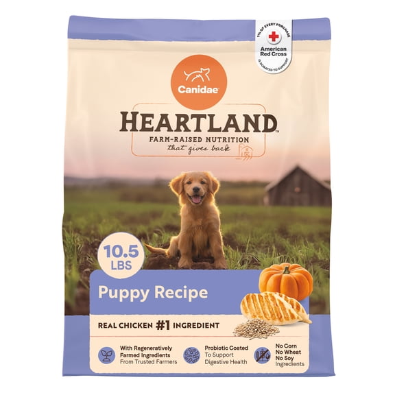 Canidae Heartland Farm-Raised Chicken & Ancient Grains Puppy Recipe, 10.5 lb. Bag