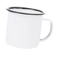 thumbnail image 2 of Taza de café esmaltada, taza de té, taza de agua, regalo de inauguración de la casa, taza para beber, taza de leche para el hogar, oficina, apartamentos, bebidas de mesa Blanco, 2 of 9