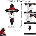 thumbnail image 2 of Metal Cemetery Memorial Plaque for Remembrance Cardinal Graveyard Decorations for Humans Markers Cross Sign Garden Outdoor Stake Miss You Headstones Easter Sympathy Gifts Tombstones, 2 of 4