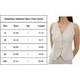 thumbnail image 6 of Amazhiyu Womens Pure Linen Sleeveless Button Down V Neck Crop Top Summer Vest Waistcoat, 6 of 6
