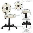 thumbnail image 5 of Emma + Oliver Soccer Swivel Task Office Chair, 5 of 12