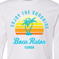 thumbnail image 4 of Inktastic Summer Enjoy the Sunshine Boca Raton Florida in Blue Long Sleeve Youth T-Shirt, 4 of 5