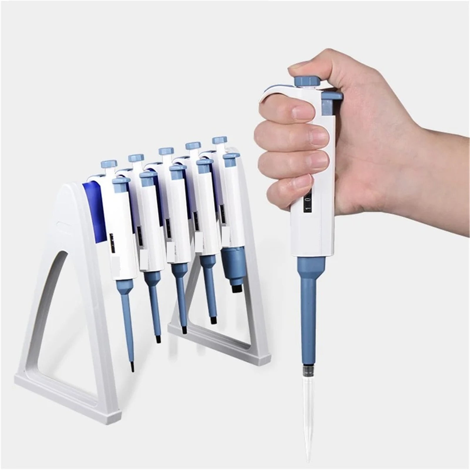 0.5-10ul Lab Single Channel Manual Adjustable Micropipette Pipette Continuous Number Lab Supplies , High-Accurate