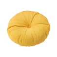 thumbnail image 3 of Cojín de suelo redondo para meditación, decorativo y elegante, para el hogar, sofá, silla, cama, coche, balcón y sala de estar. Amarillo, 3 of 8