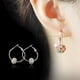 thumbnail image 5 of Jumpingount 1 par de pendientes de aro, pendientes de diamantes de imitación, joyería para banquete de cumpleaños, regalo personalizado para Cuenta blanca plateada 20Conjunto, 5 of 6