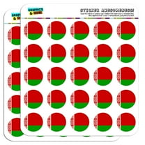 Belarus National Country Flag 1" Scrapbooking Crafting Stickers