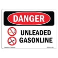 thumbnail image 1 of SignMission OS-DS-A-1218-L-1280 12 x 18 Po Signe de Danger OSHA - Essence Sans Plomb, 1 of 1