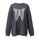 thumbnail image 4 of Camisas sexy de invierno para mujer Cuello redondo Manga larga Tops Impreso Sudadera regular Blusa Fridja fjkfkj1168, 4 of 4