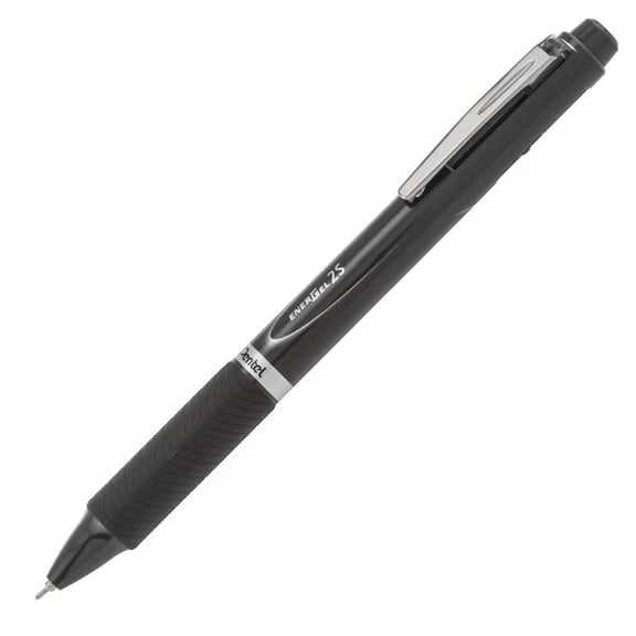 EnerGel 2S Multi-Function, 2-Ink   Pencil, (0.5mm) Fine Line, Black/Red Ink/0.5mm Pencil, Black Barrel