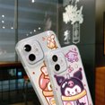 thumbnail image 3 of Coque de téléphone pour iPhone 16 13 Pro Max SE 8 7 XR 14 15Pro Max 11 12 Mini XS 16e, coque souple transparente, mignonne cannelle Kuromi, 3 of 4