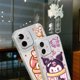 thumbnail image 3 of Coque de téléphone pour iPhone 16 13 Pro Max SE 8 7 XR 14 15Pro Max 11 12 Mini XS 16e, coque souple transparente, mignonne cannelle Kuromi, 3 of 4