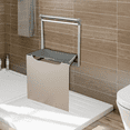 thumbnail image 3 of TOHU Folding Wall Mounted Stool - Space Saving Shower Seat with Armrests for Bathroom and Shower Use, 3 of 9