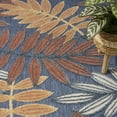 thumbnail image 4 of Nourison Aloha 9' x 12' Blue Rose Modern Rug, 4 of 9