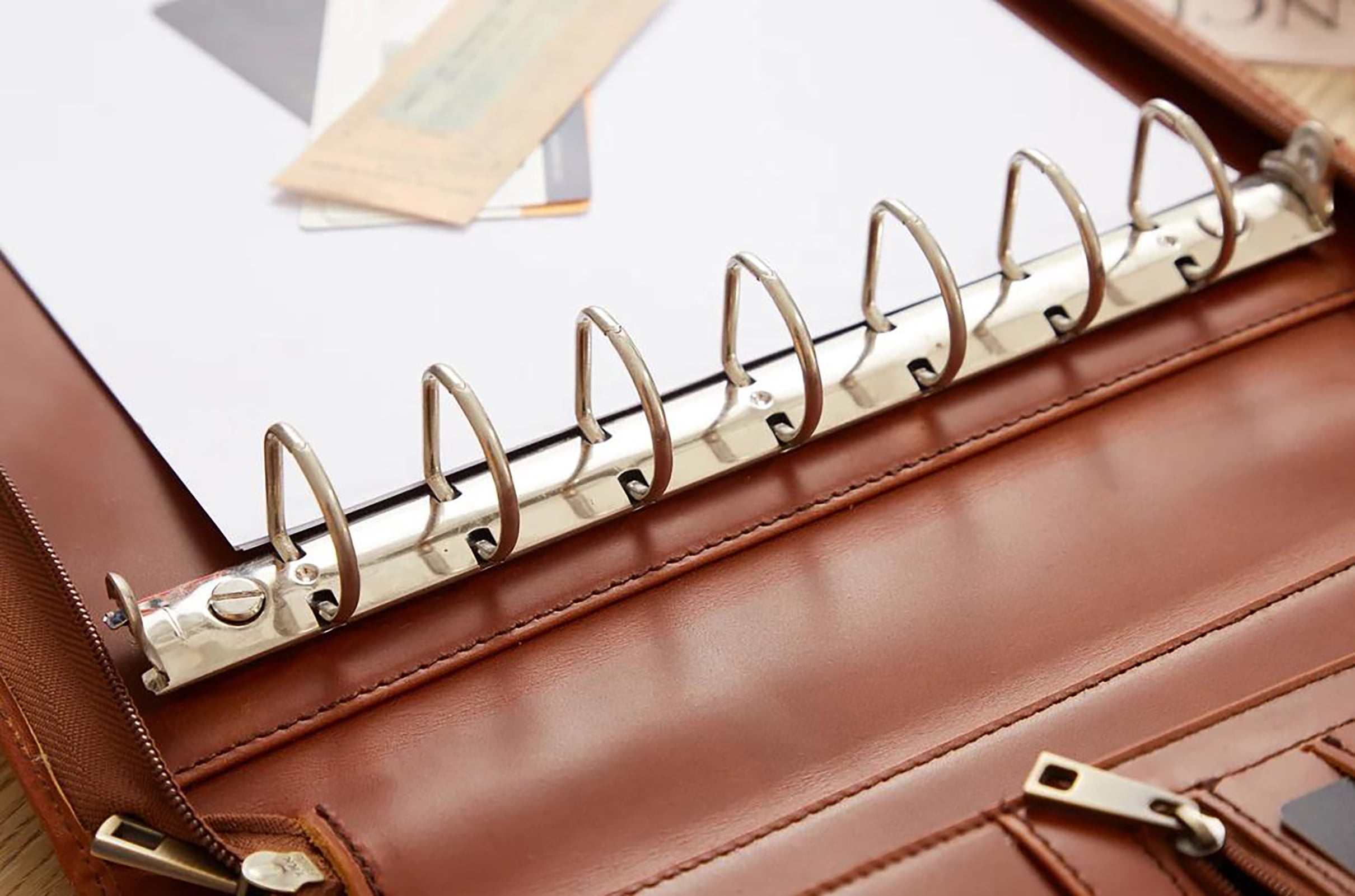 7 Ring Check Binder for Business Checks, Checkbook Binder with Zipper for 3-up Business Checks,Personalized Check Book Portfolio for 9 x 13 inch Sheets 600 Check, Check Holders for Men/Women