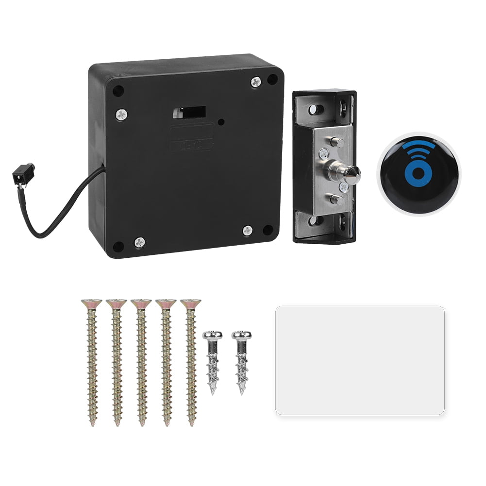 Invisible Lock RFID Electronic Cabinet Door Locking Black Drawer Locker Durable