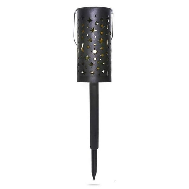 Wosthever Luces solares para caminos, farolillos solares para exteriores, farol de luna y estrella hueca, luces decorativas impermeables para pasarela, Iluminación y accesorios Wosthever HA035950-00