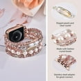 thumbnail image 7 of V-MORO Beaded Compatible for Apple Watch Band 42mm/44mm/45mm Women Stretch Watch Strap, 7 of 7
