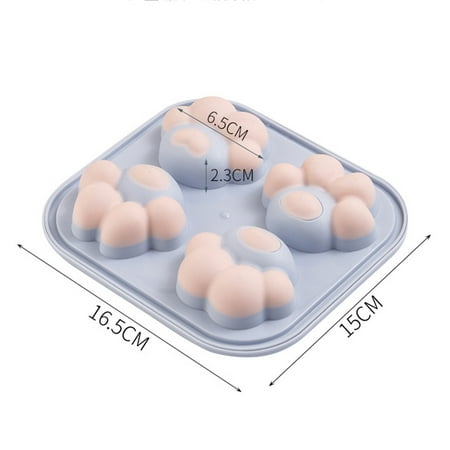 

Cute Ice Cube Tray Cat Paw Shape Ice Stencils Easy Release DIY Molds Tool for Kitchen Green