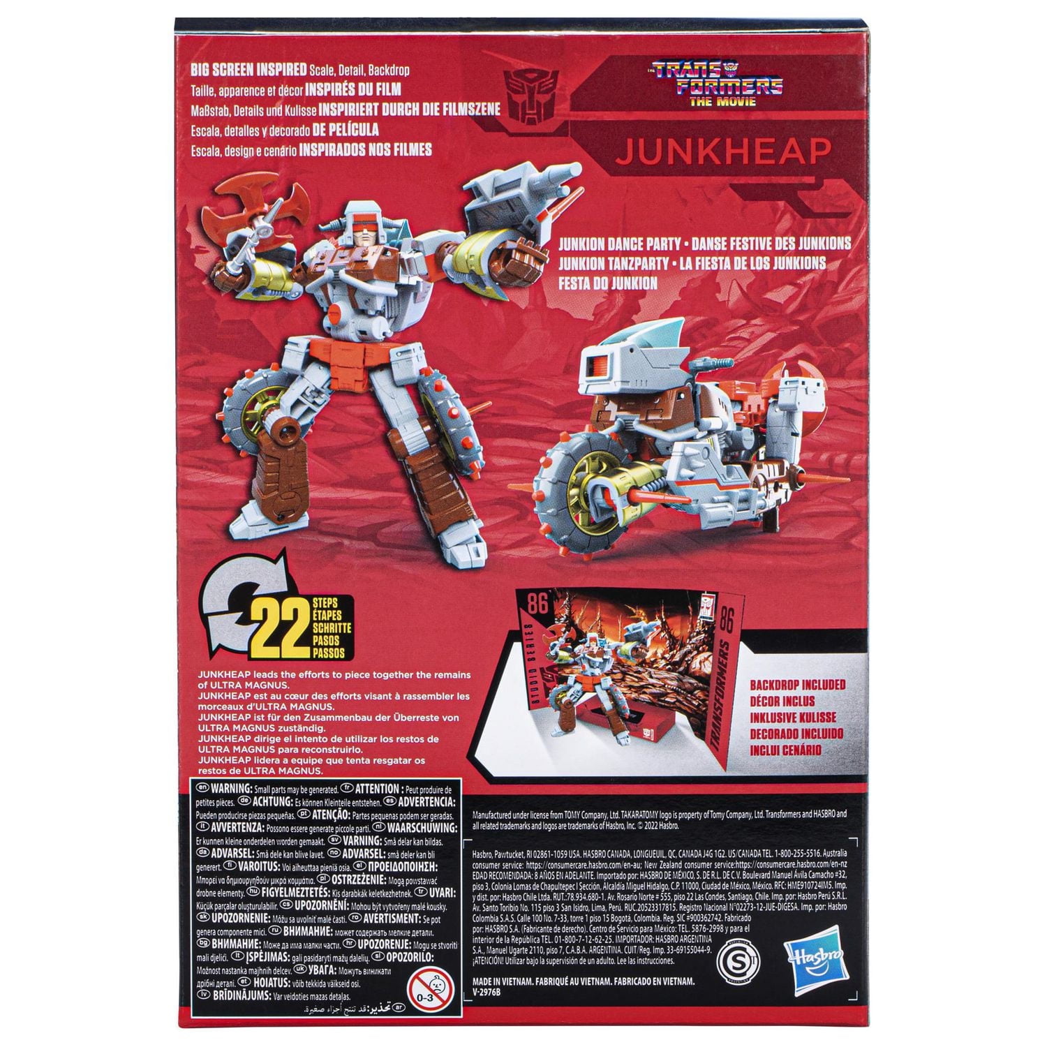 Transformers Toys Studio Series 86-14 Voyager Class The Transformers: The Movie 1986 Junkheap Action Figure
