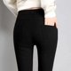 thumbnail image 3 of Leggings vaqueros ajustados de alta elasticidad, pantalones vaqueros elásticos negros de talla grande, pantalones largos de mezclilla elásticos de imitación, 3 of 5