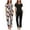 Black Floral+black, variant on 2-Pack Womens Pajama Sets Soft Short Sleeve Sleepwear with Long Pants & Pockets Printed Lounge Set