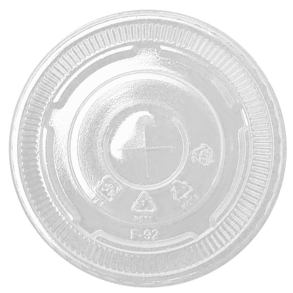 600 ct] 32 oz Plastic Dome Cup Lids | PET | 104.5 mm