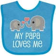 thumbnail image 3 of Inktastic My Papa Grandpa Loves Me Boys or Girls Baby Bib, 3 of 4