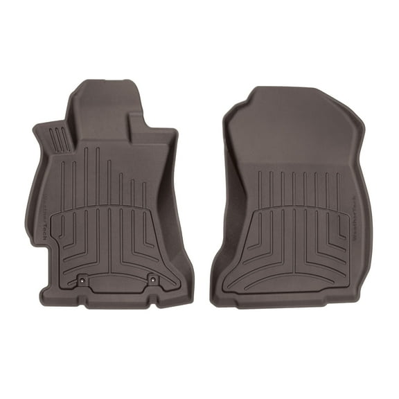 WeatherTech FloorLiner HP Custom Fit Floor Mats compatible with 2014-2018 Subaru Forester - 1st Row (Driver & Passenger), Cocoa
