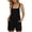 Black#rompers for women summer, variant on Womens Summer Casual Romper Loose Spaghetti Strap Shortalls Overalls Jumpsuit Beach Vacation Jumper with Pockets Red L