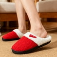 thumbnail image 3 of BERANMEY Comfy Slippers for Women Indoor Fluffy Women's Slip on Fuzzy House Slippers Memory Foam Slippers Scuff Outdoor Indoor Warm Plush Bedroom Shoes with Faux Fur Lining, 3 of 8