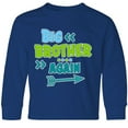 thumbnail image 3 of Inktastic Big Brother Again with Arrow Long Sleeve Youth T-Shirt, 3 of 5