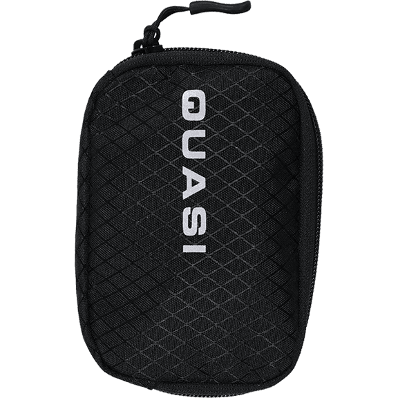 Quasi Crypto Zipper Wallet Black