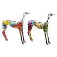 thumbnail image 1 of Graffiti Art - Estatua de Perro Doberman Multicolor para Decoración de, 1 of 8