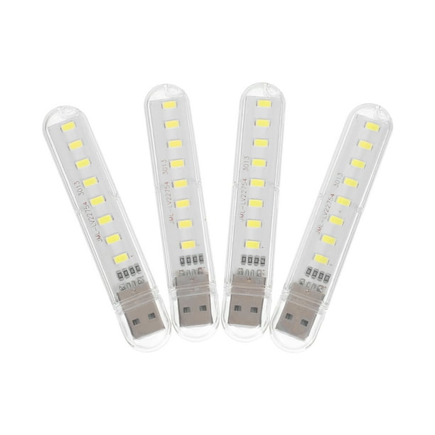 4 piezas LED luz nocturna 8 LED creativo mini lámpara de escritorio accesorio de luz de lectura