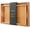 Natural, variant on Bamboo Set of 2 Serving Tray with Handles,Decorative Trays Platter,Breakfast Tray in Bed,Food Drinks Tray for Eating,Working,Storing(Brown)