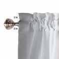 thumbnail image 5 of nqOlkjepod Gray Orange Farmhouse Short Window Curtain Valances, Modern Gradient Geometric Rod Pocket Kitchen Valances for Living Room Bedroom Bathroom Cafe, 1 Panel - 60" x 18", 5 of 8