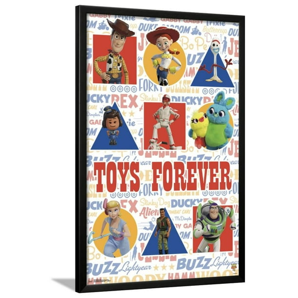 Collectible Vinyl Toy Story 4 Grid Lamina Framed Poster Wall Art 24x36 Walmart Com Walmart Com