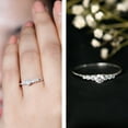 thumbnail image 3 of Rosec Jewels Certified Moissanite Promise Ring for Women - D-VS1 Quality - Ready to Gift for Valentines Day, 925 Sterling Silver, US 10.50, 3 of 8